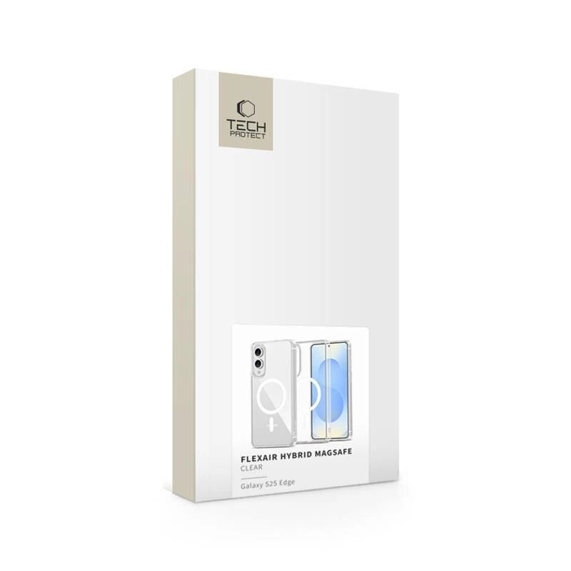 Tech-Protect FlexAir Hybrid MagSafe Case for Samsung Galaxy S25 Edge - Clear_5