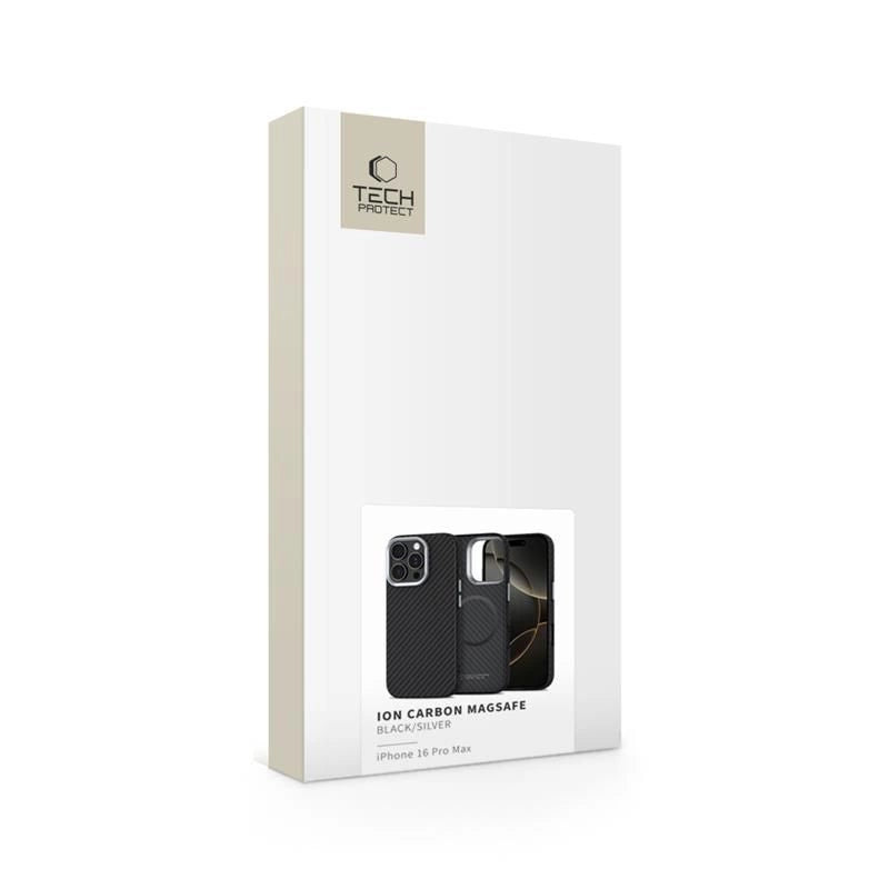 Tech-Protect Ion Carbon MagSafe Case for iPhone 16 Pro Max - Black/Grey_4