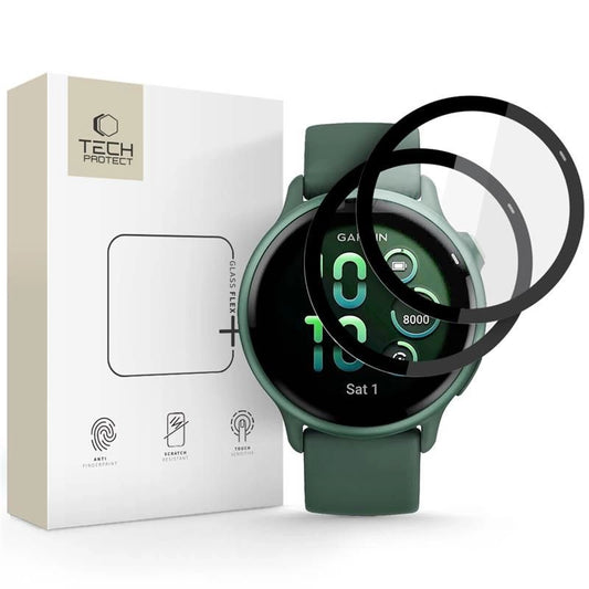 Tech-Protect Glass Flex+ 2-pack hybrid glass for Garmin Vivoactive 6 - black_0