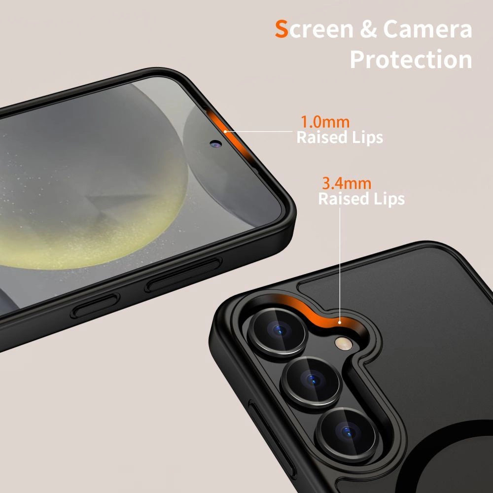 Tech-Protect MagMat MagSafe Case for Samsung Galaxy S25 Edge - Matte Black_2