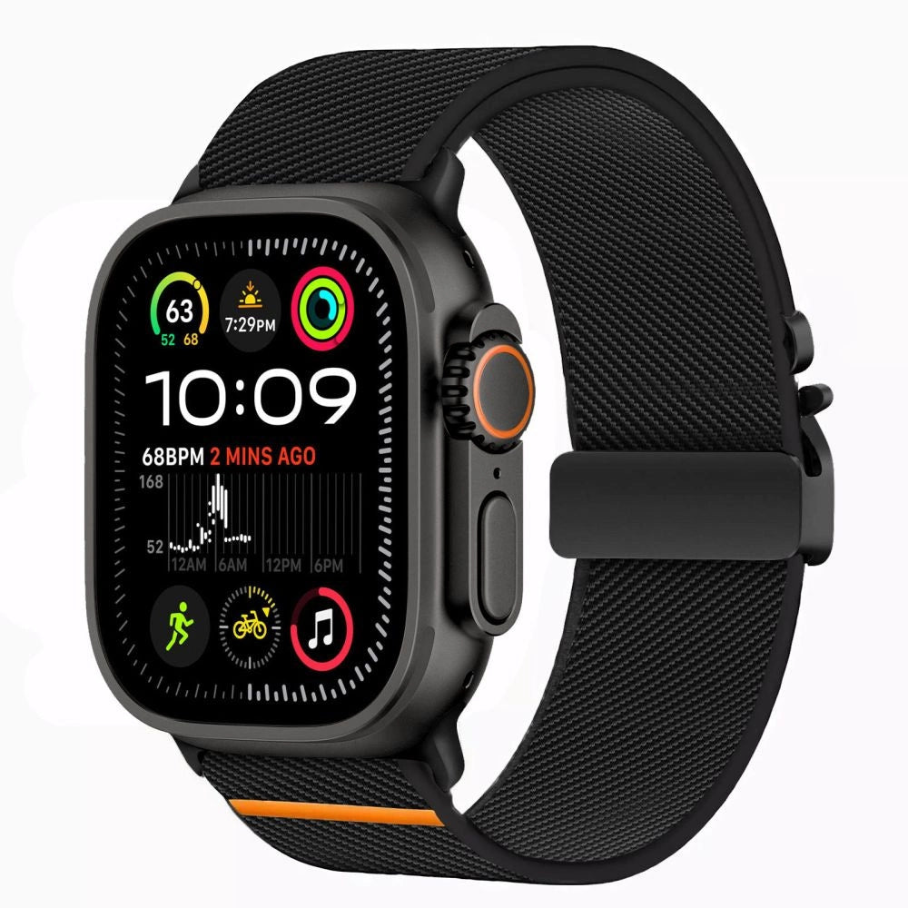 Tech-Protect Nylon Clasp for Apple Watch 44 / 45 / 46 / 49 mm - Black_1
