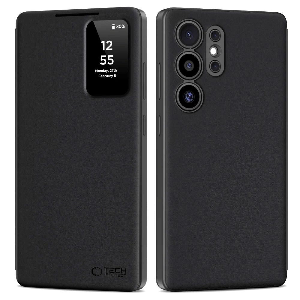 Tech-Protect Smart Wallet Case for Samsung Galaxy S25 Ultra - Matte Black_0