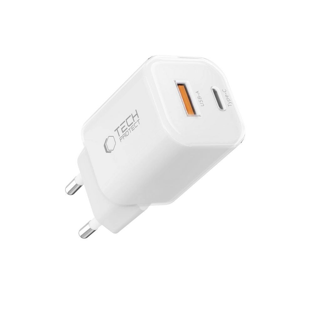 Tech-Protect NCM33W 2-port PD33W/QC3.0 wall charger - white_1