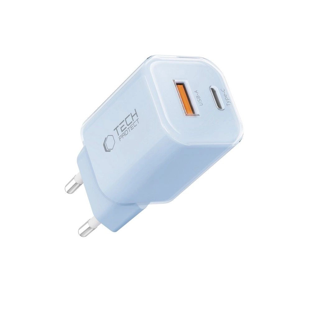 Tech-Protect NCM33W 2-port PD33W/QC3.0 wall charger - blue_1