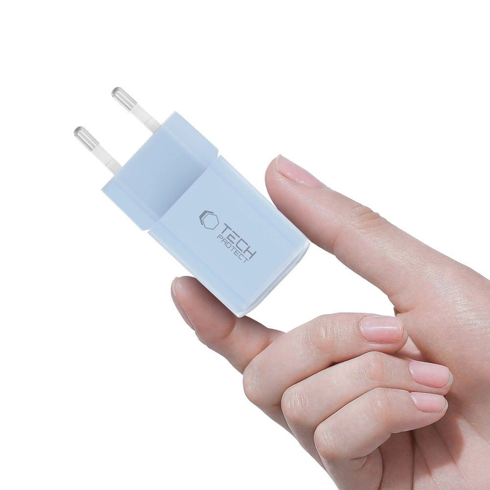 Tech-Protect NCM33W 2-port PD33W/QC3.0 wall charger - blue_4
