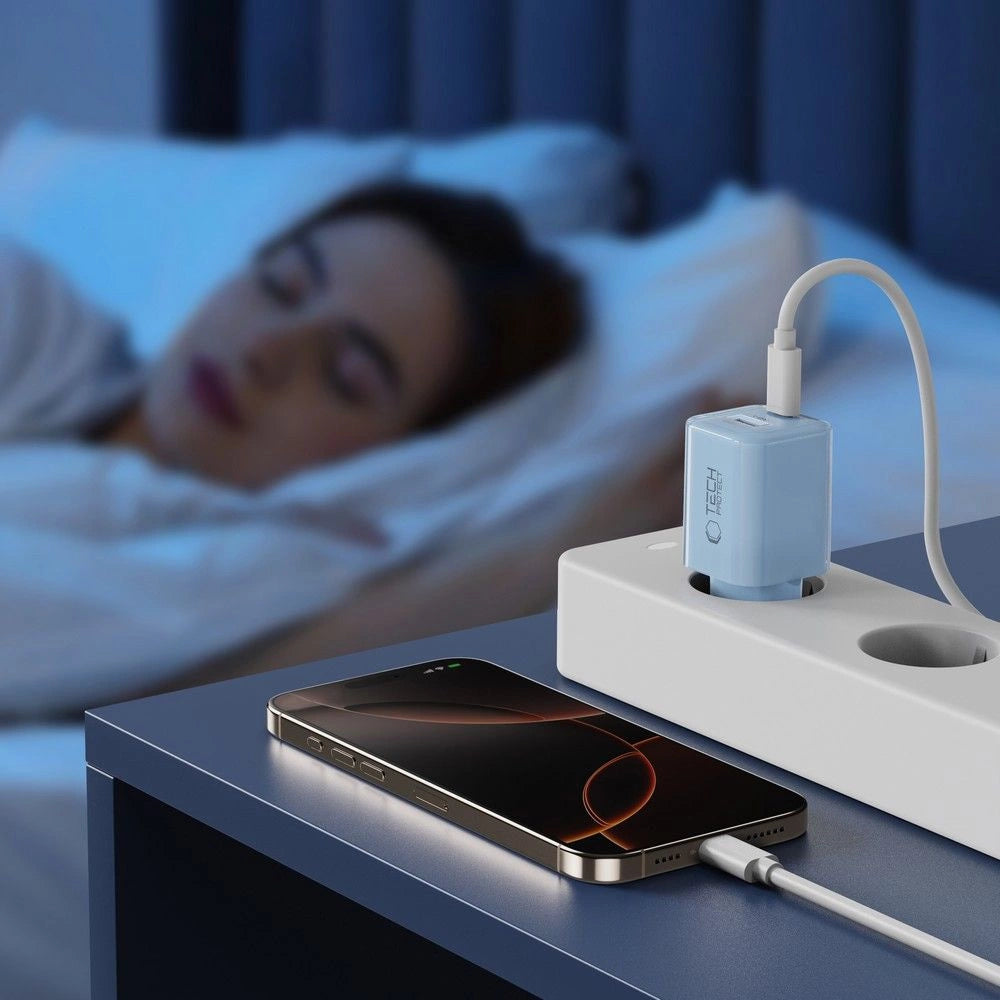 Tech-Protect NCM33W 2-port PD33W/QC3.0 wall charger - blue_7