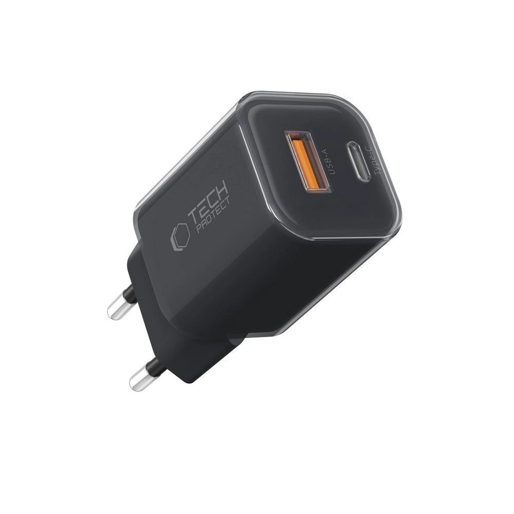 Tech-Protect NCM33W 2-port PD33W/QC3.0 wall charger - black_1