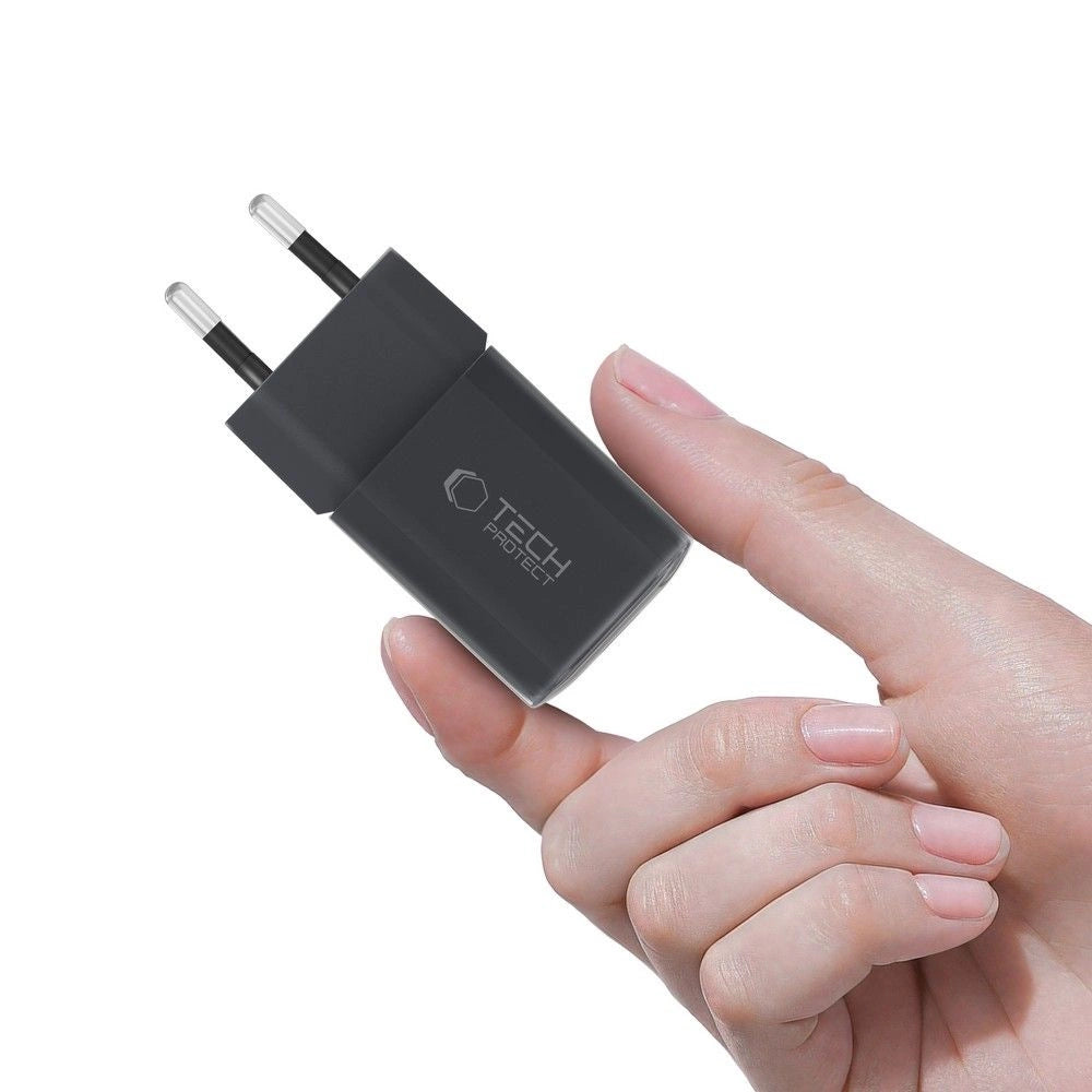 Tech-Protect NCM33W 2-port PD33W/QC3.0 wall charger - black_4