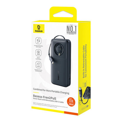 Baseus Free2Pull 20000mAh 65W Power Bank with Retractable USB-C Cable - Black_6