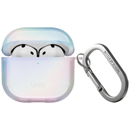 Uniq Iridescia case for AirPods 4 Hang Case - holo white_0