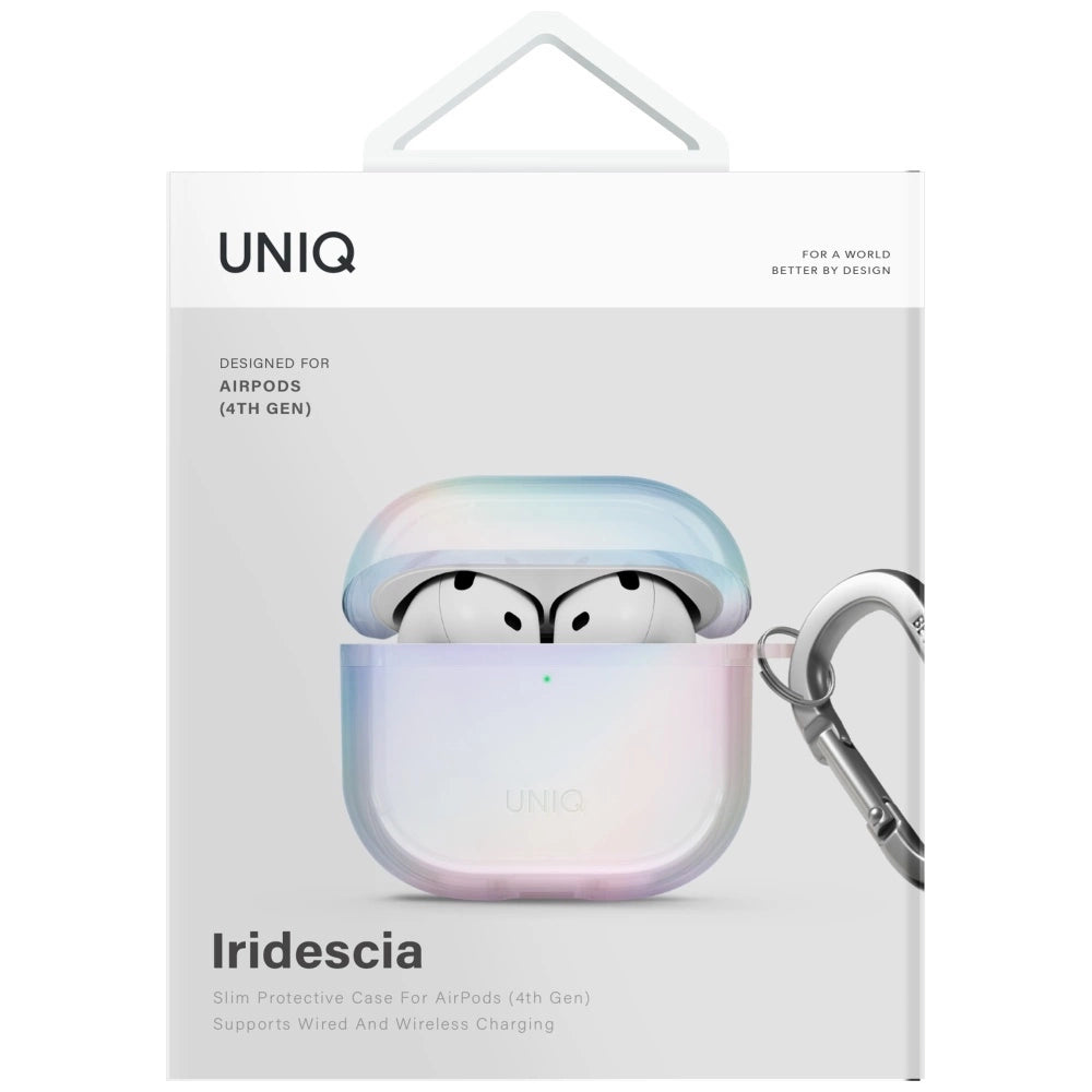 Uniq Iridescia case for AirPods 4 Hang Case - holo white_3