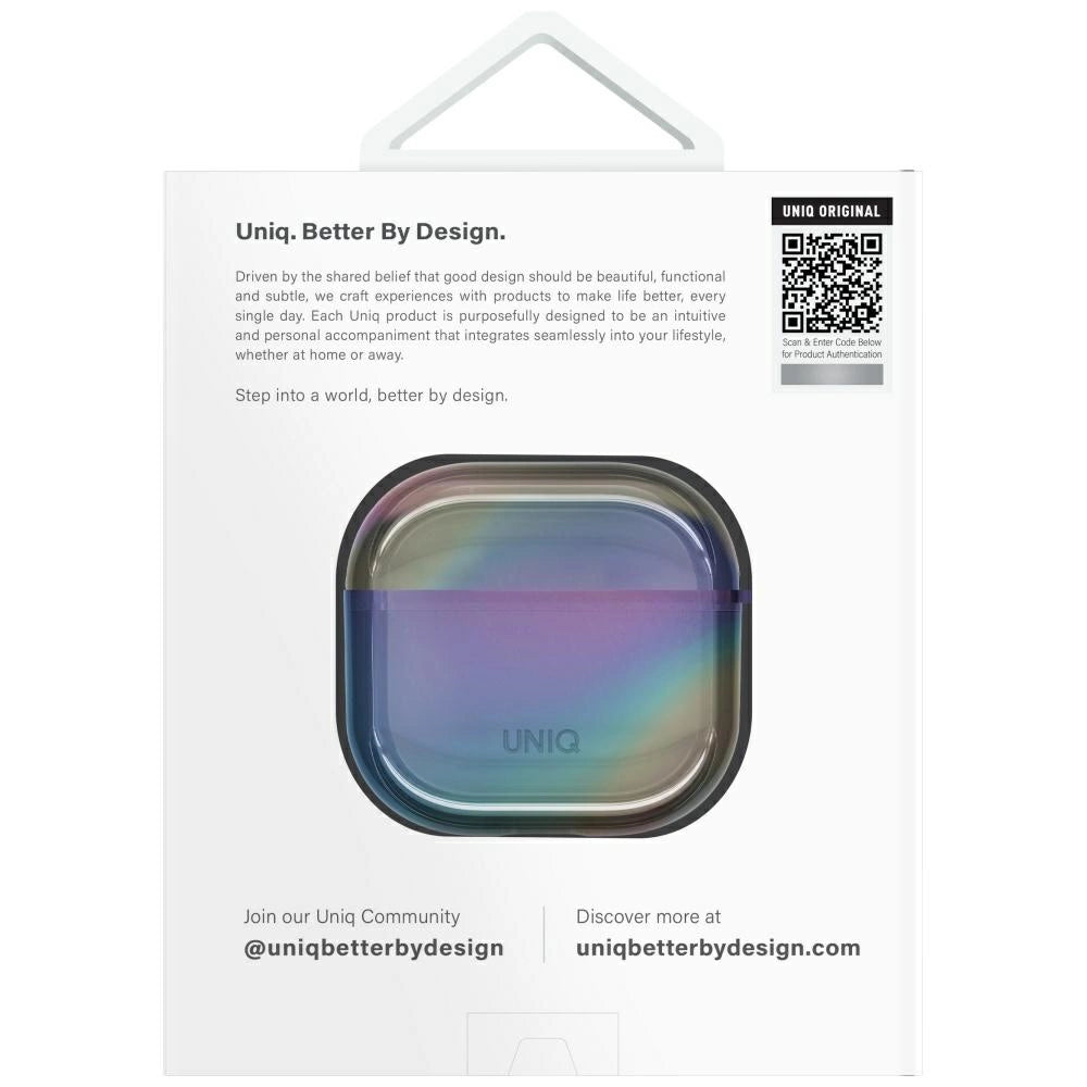 Uniq Iridescia AirPods 4 Hang Case - Holo Multicolor_4