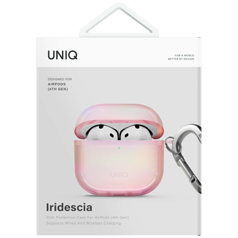 Uniq Iridescia AirPods 4 Hang Case - Holo Pink_3