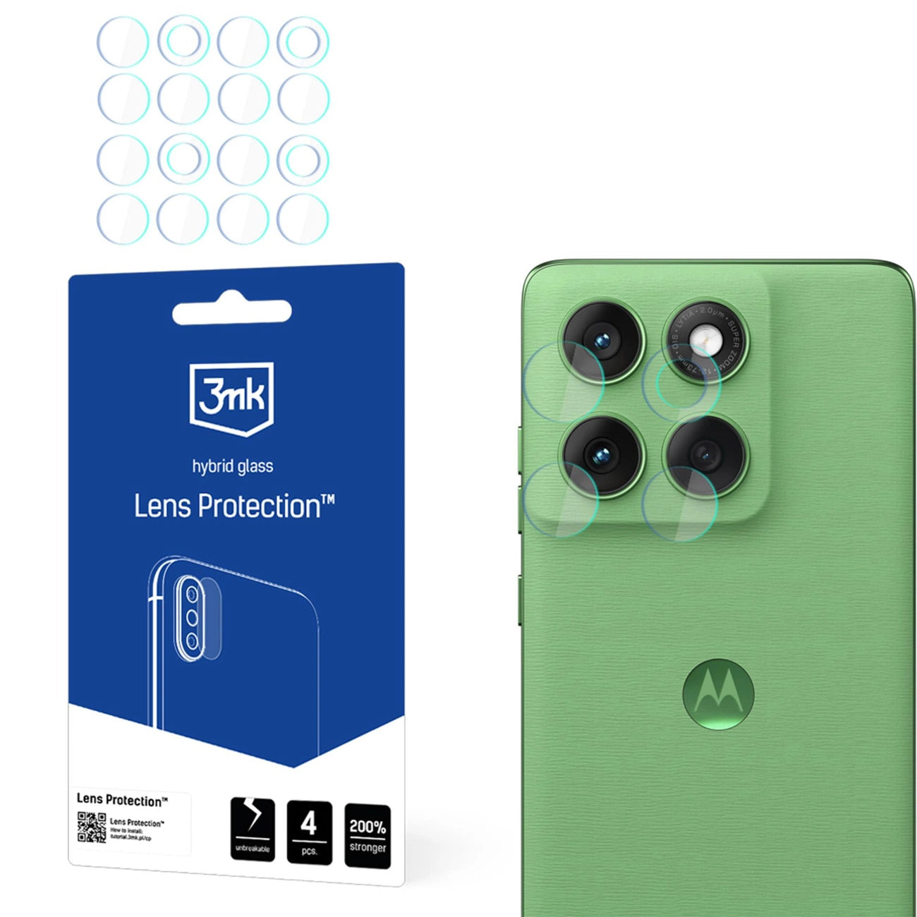 3mk Lens Protection Hybrid Glass for Motorola Edge 60 Camera Lens_0