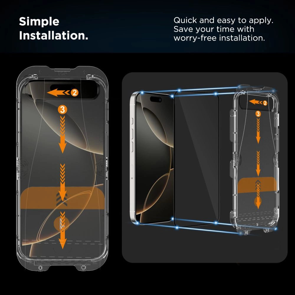 Tech-Protect Quick Set+ 2-pack tempered glass for iPhone 16 Pro_2