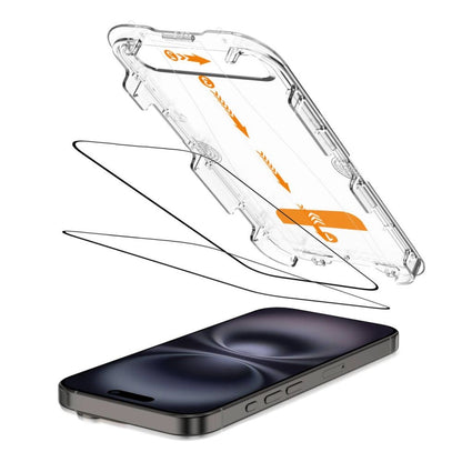 Tech-Protect Quick Set+ Tempered Glass 2-pack for iPhone 15 / 16_1