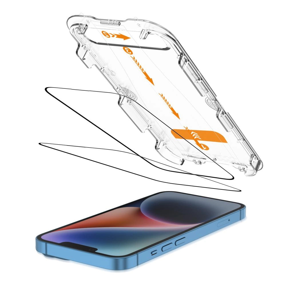 Tech-Protect Quick Set+ Tempered Glass 2-pack for iPhone 13 / 13 PRO / 14 / 16e_1