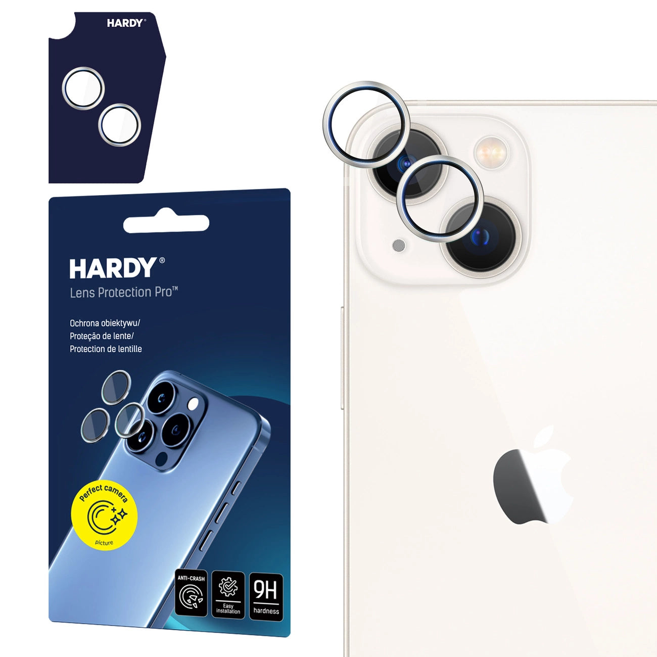 3mk HARDY Lens Protection Pro Glass for Apple iPhone 13 Mini / 13 - Silver_0
