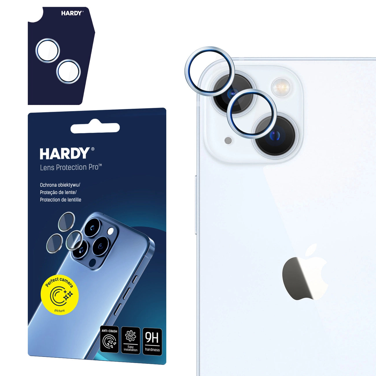 3mk HARDY Lens Protection Pro Glass for Apple iPhone 15 / 15 Plus - Blue_0
