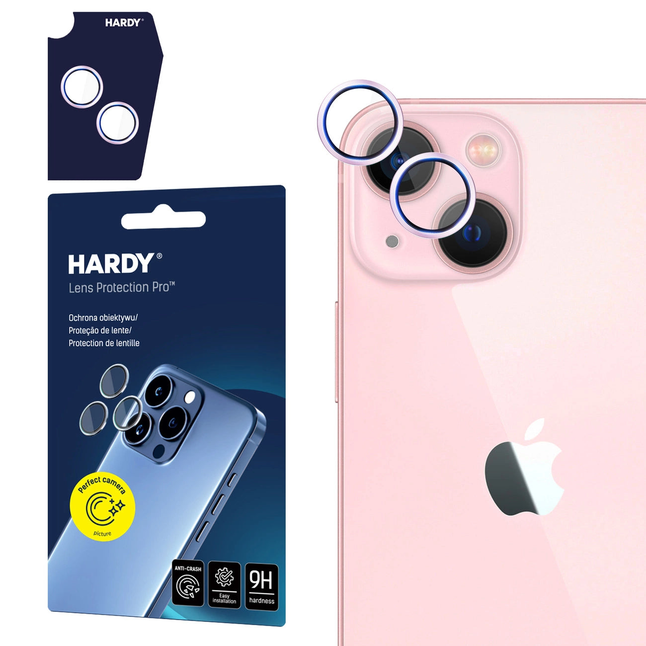 3mk HARDY Lens Protection Pro Glass for Apple iPhone 15 / 15 Plus - Pink_0