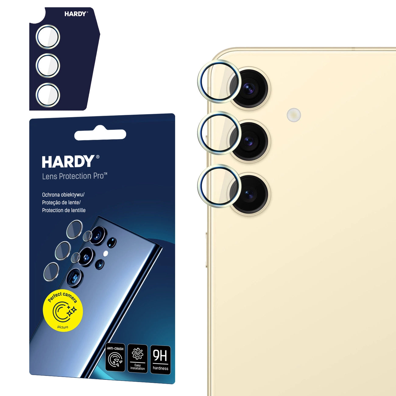 3mk HARDY Lens Protection Pro for Samsung Galaxy S24 - yellow_0