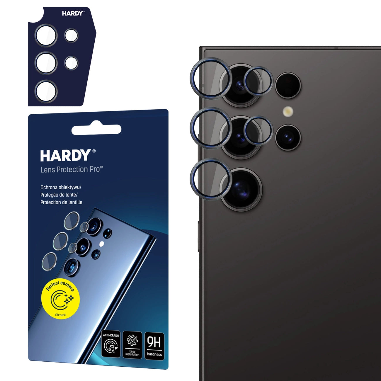 3mk HARDY Lens Protection Pro Glass for Samsung Galaxy S24 Ultra - Black_0