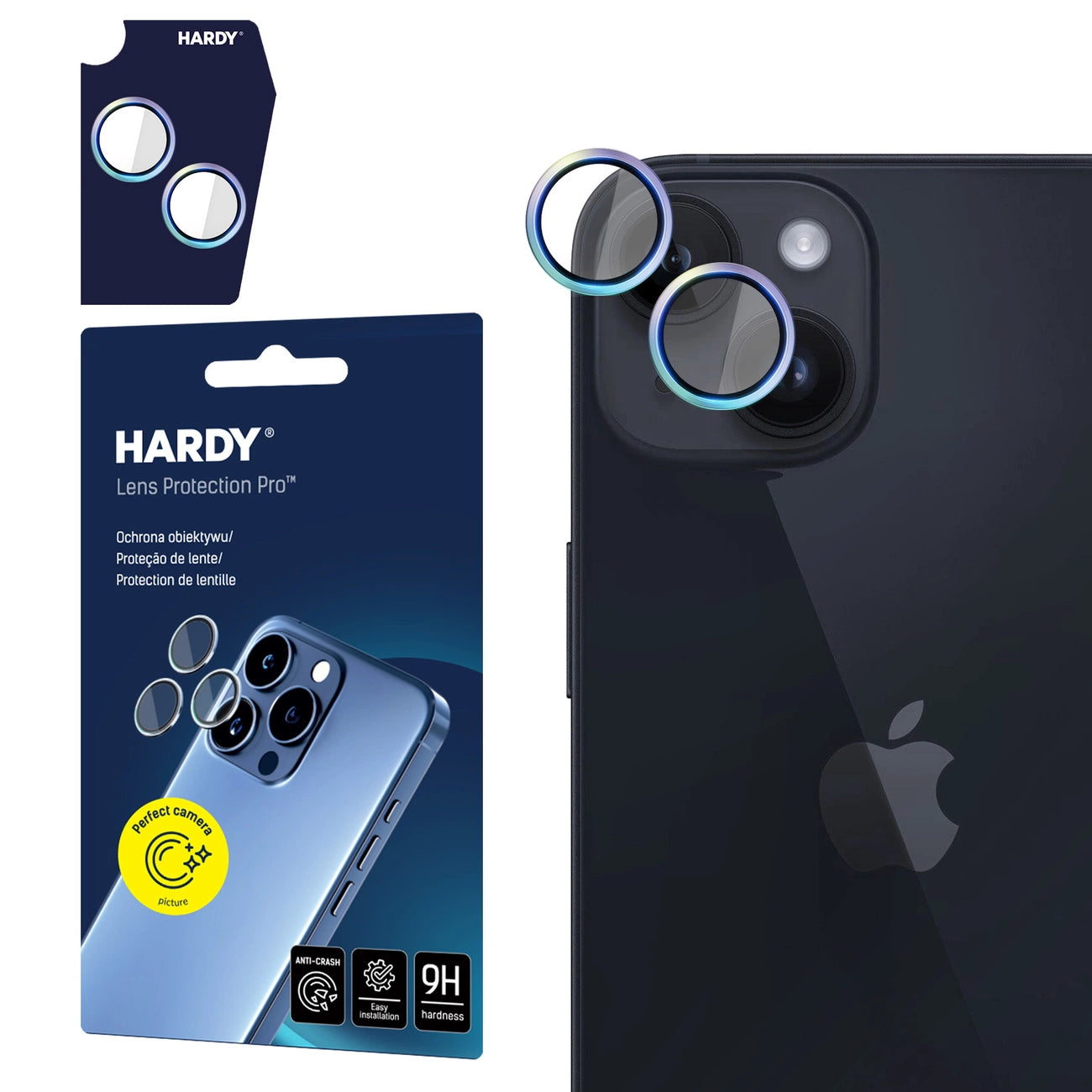 3mk HARDY Lens Protection Pro Glass for Apple iPhone 15 / 15 Plus - Multicolor_0