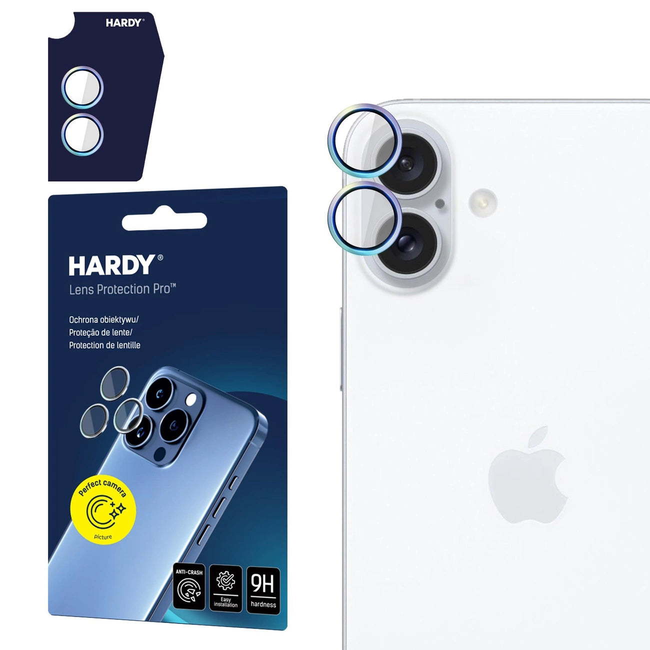 3mk HARDY Lens Protection Pro Glass for Apple iPhone 16 / 16 Plus - Multicolor_0