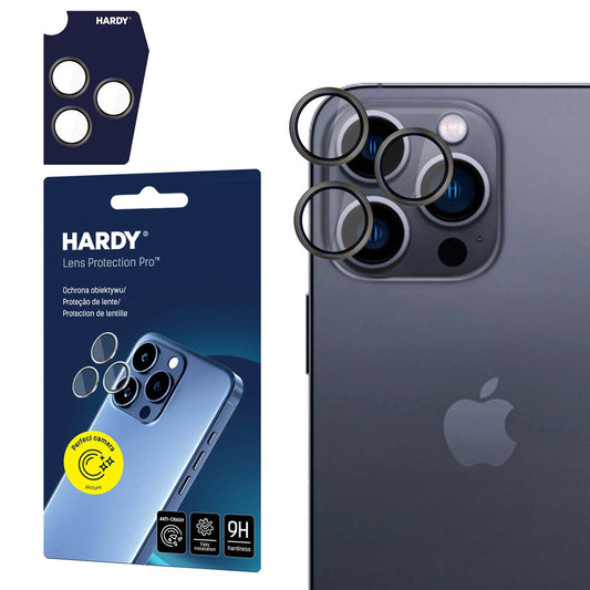 3mk HARDY Lens Protection Pro Glass for Apple iPhone 16 Pro / 16 Pro Max - Gray_0