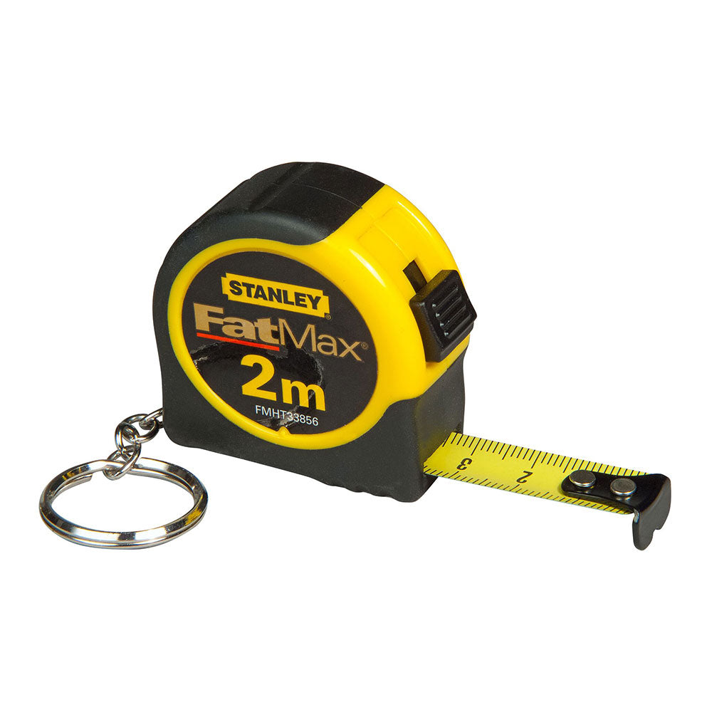 Mini flexÃ³metro 2m x 13mm com chaveiro em contentor de plÃ¡stico fmht1-33856 stanley_0