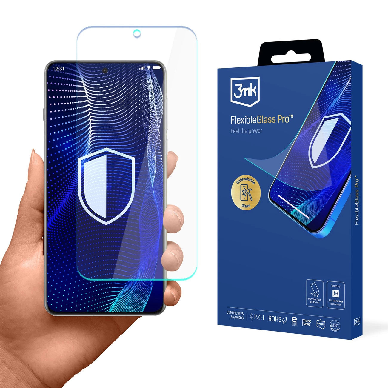 Hybrid glass 3mk FlexibleGlass Pro on Oppo Find X8_0