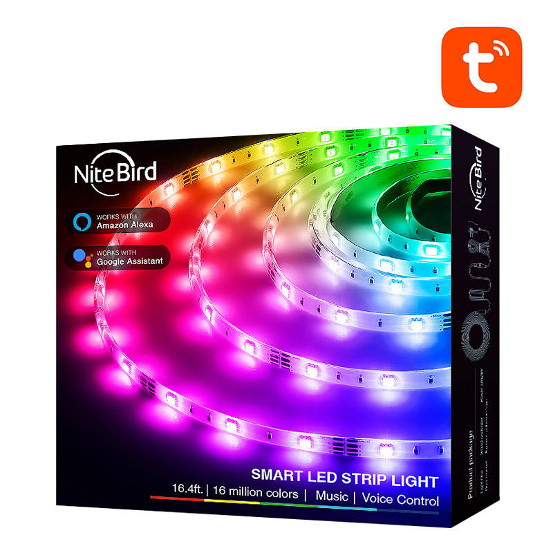Smart WiFi RGB LED light strip NiteBird SL3 (2x5m), Tuya_2