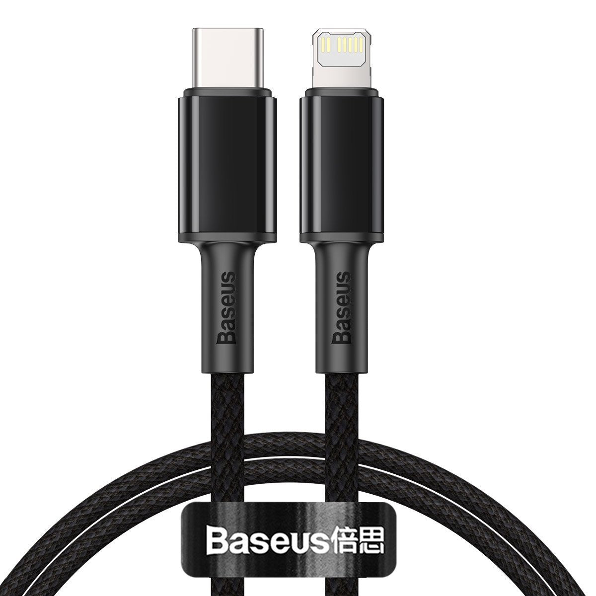 Baseus High Density Braided Cable Type-C to Lightning, PD,  20W, 1m (Black)_0