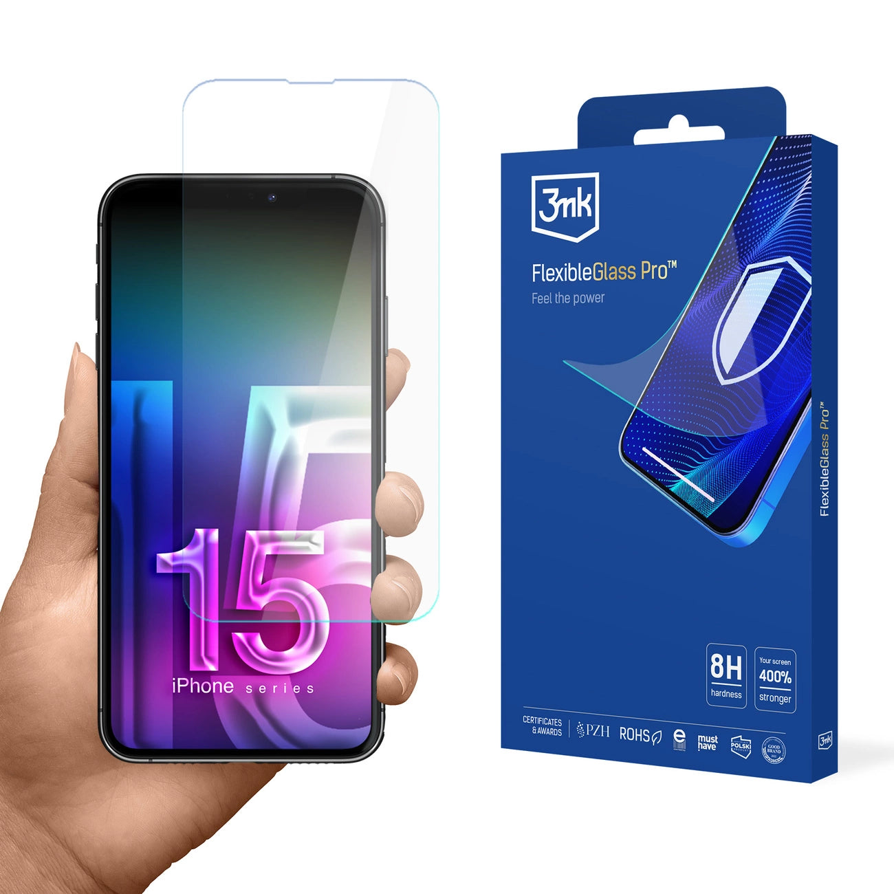 Hybrid glass 3mk FlexibleGlass Pro v2.0 for Apple iPhone 15_0