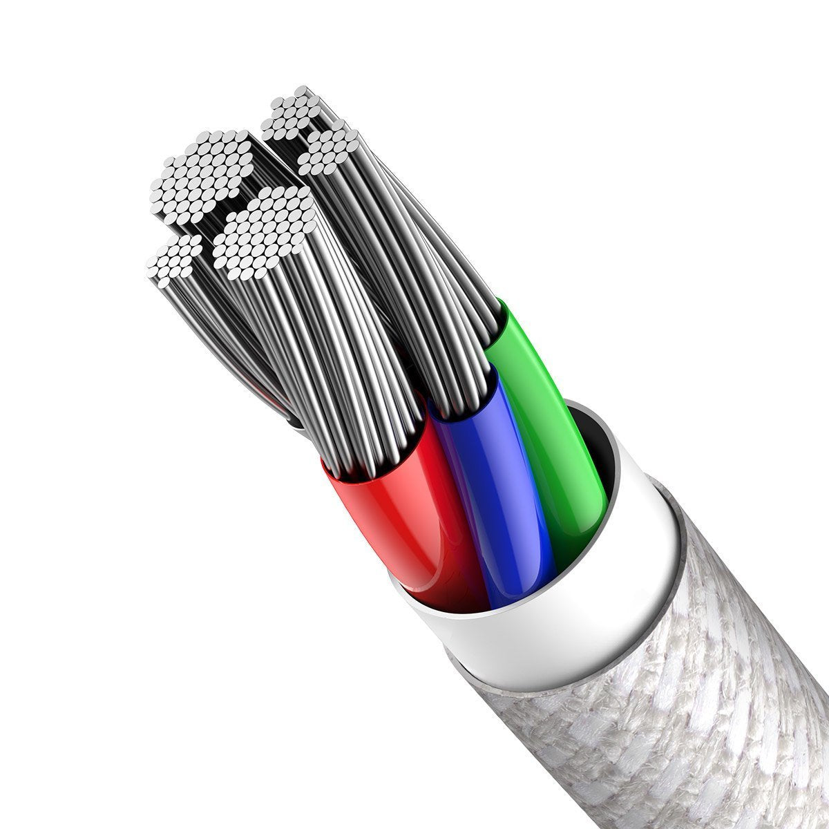 Baseus High Density Braided Cable Type-C to Lightning, PD,  20W, 1m (white)_5