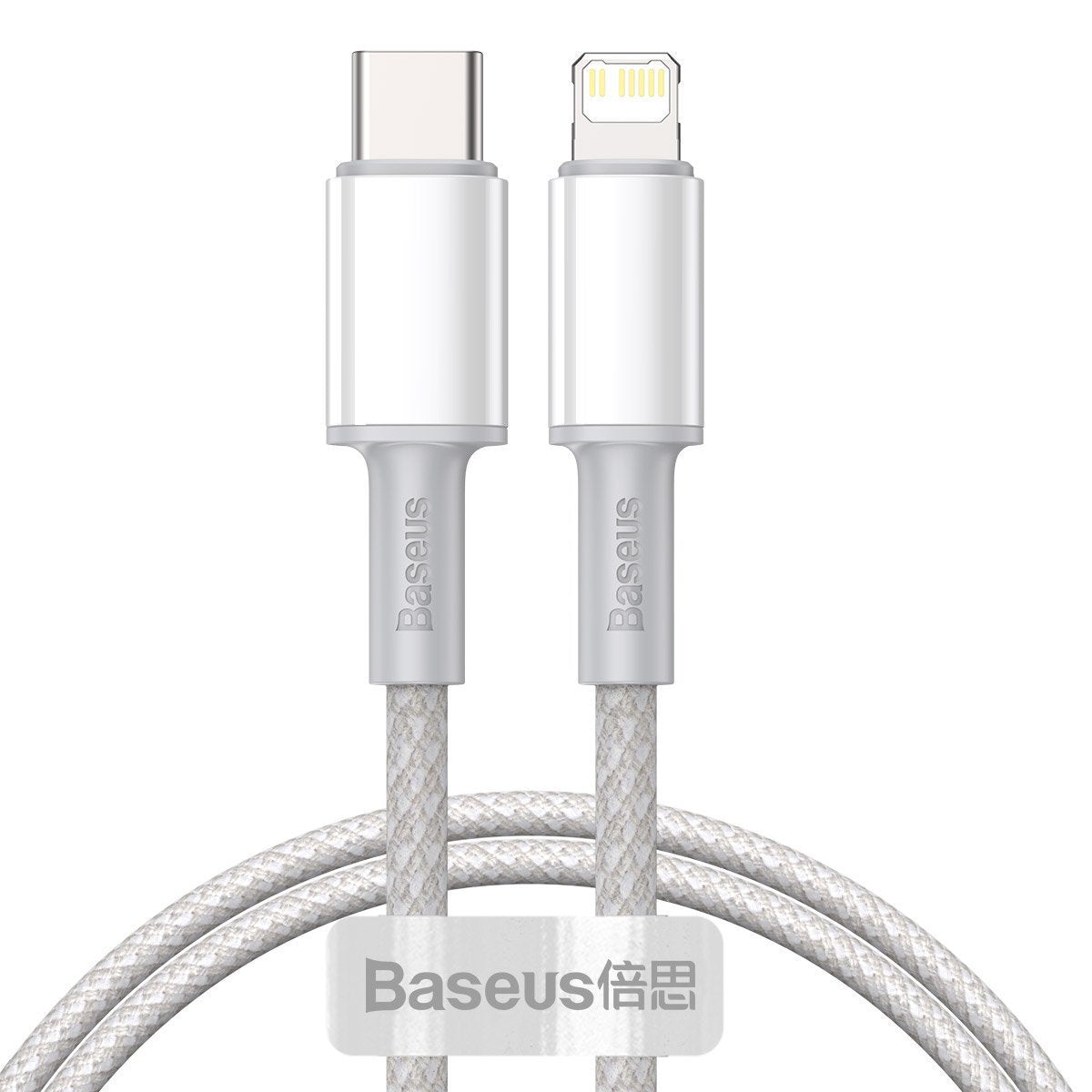 Baseus High Density Braided Cable Type-C to Lightning, PD,  20W, 1m (white)_1
