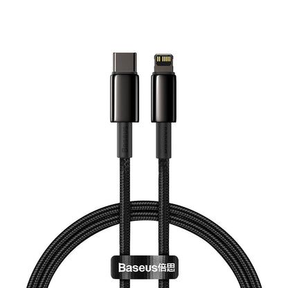 Baseus Tungsten Gold Cable Type-C to iP PD 20W 1m (black)_0