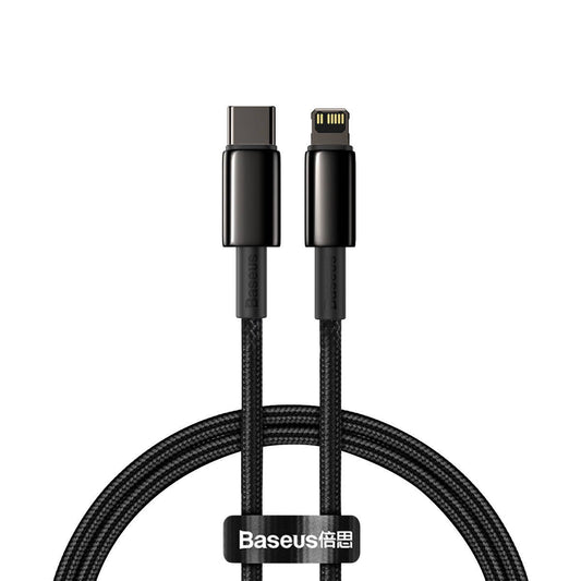 Baseus Tungsten Gold Cable Type-C to iP PD 20W 1m (black)_0