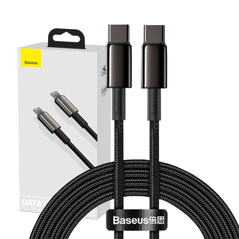 Baseus CATWJ-01 USB-C - USB-C PD QC cable 100W 5A 1m - black_17