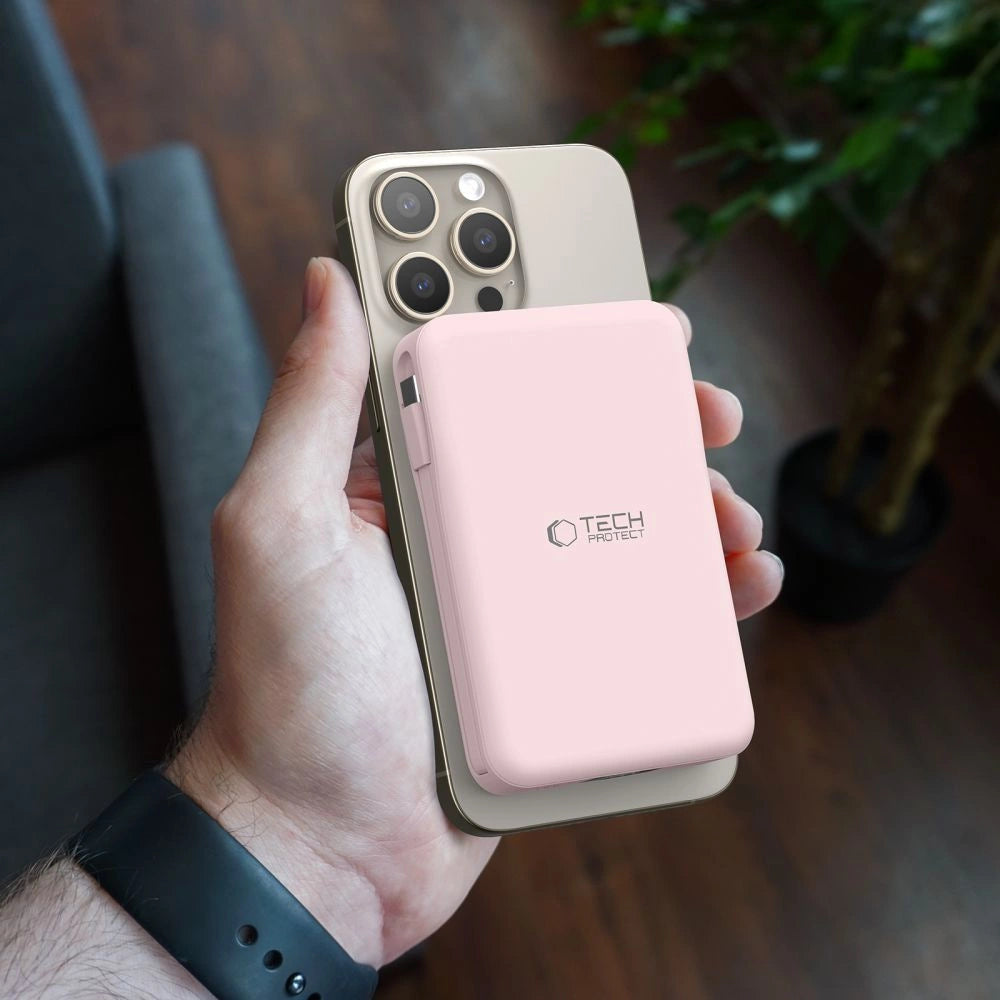 Powerbank Tech-Protect PB31 LifeMag MagSafe 10000 mAh - pink_10
