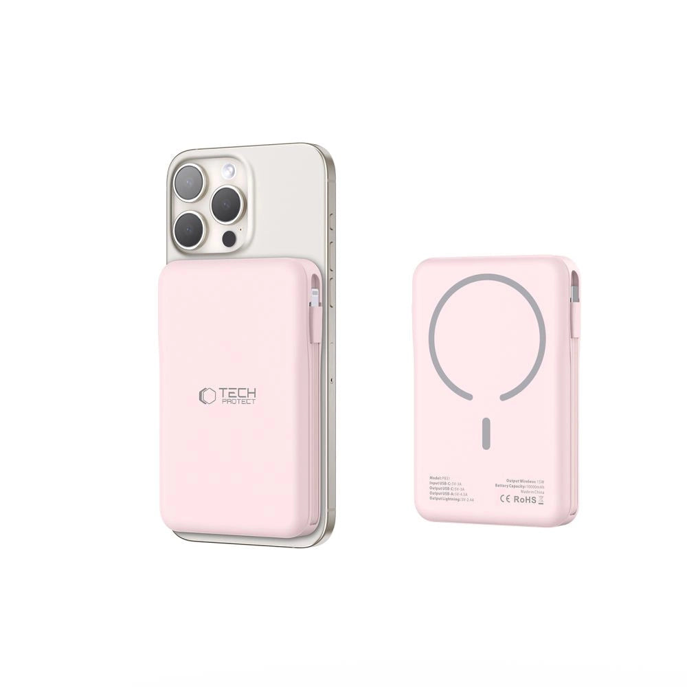 Powerbank Tech-Protect PB31 LifeMag MagSafe 10000 mAh - pink_7