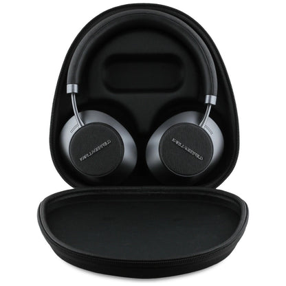 Karl Lagerfeld Saffiano Elongated Bluetooth ANC On-Ear Headphones - Black_3