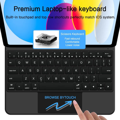Tech-Protect Smartcase Magnetic with Keyboard for iPad 10.9” 2022 / iPad 11” 2025 - Black_6