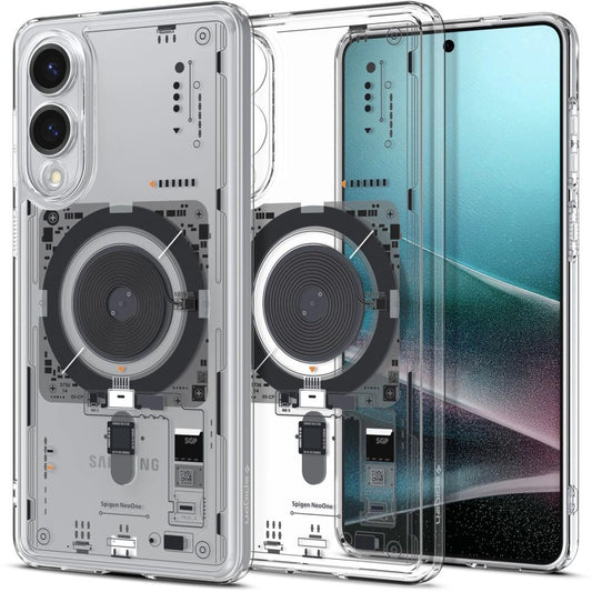Spigen Ultra Hybrid Mag Case with MagSafe for Samsung Galaxy S25 Edge with Print - Transparent_0