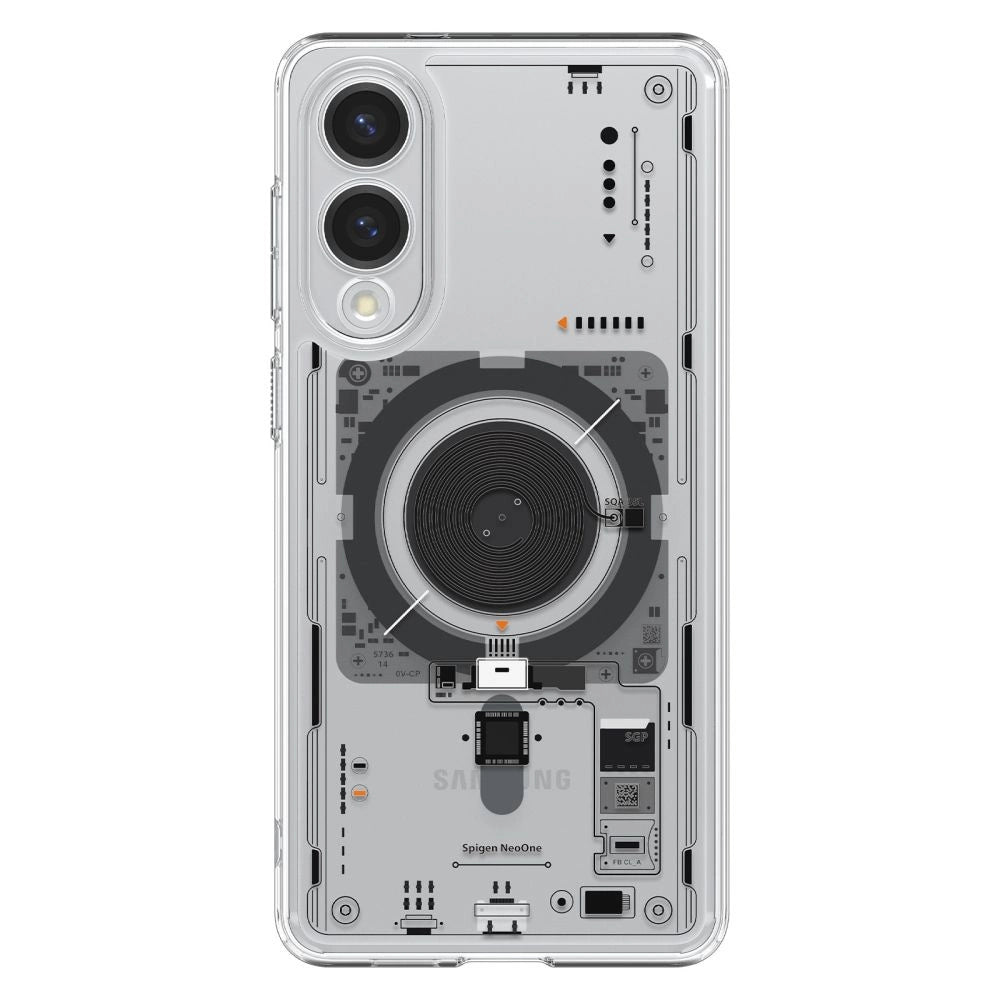 Spigen Ultra Hybrid Mag Case with MagSafe for Samsung Galaxy S25 Edge with Print - Transparent_1