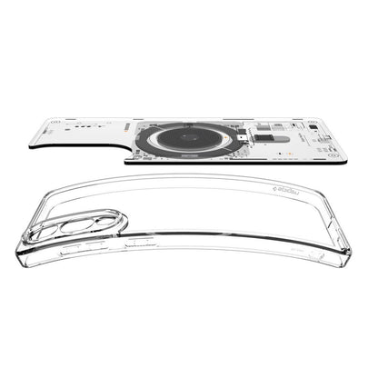 Spigen Ultra Hybrid Mag Case with MagSafe for Samsung Galaxy S25 Edge with Print - Transparent_5