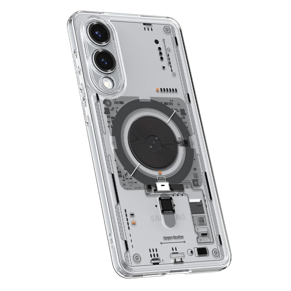 Spigen Ultra Hybrid Mag Case with MagSafe for Samsung Galaxy S25 Edge with Print - Transparent_6