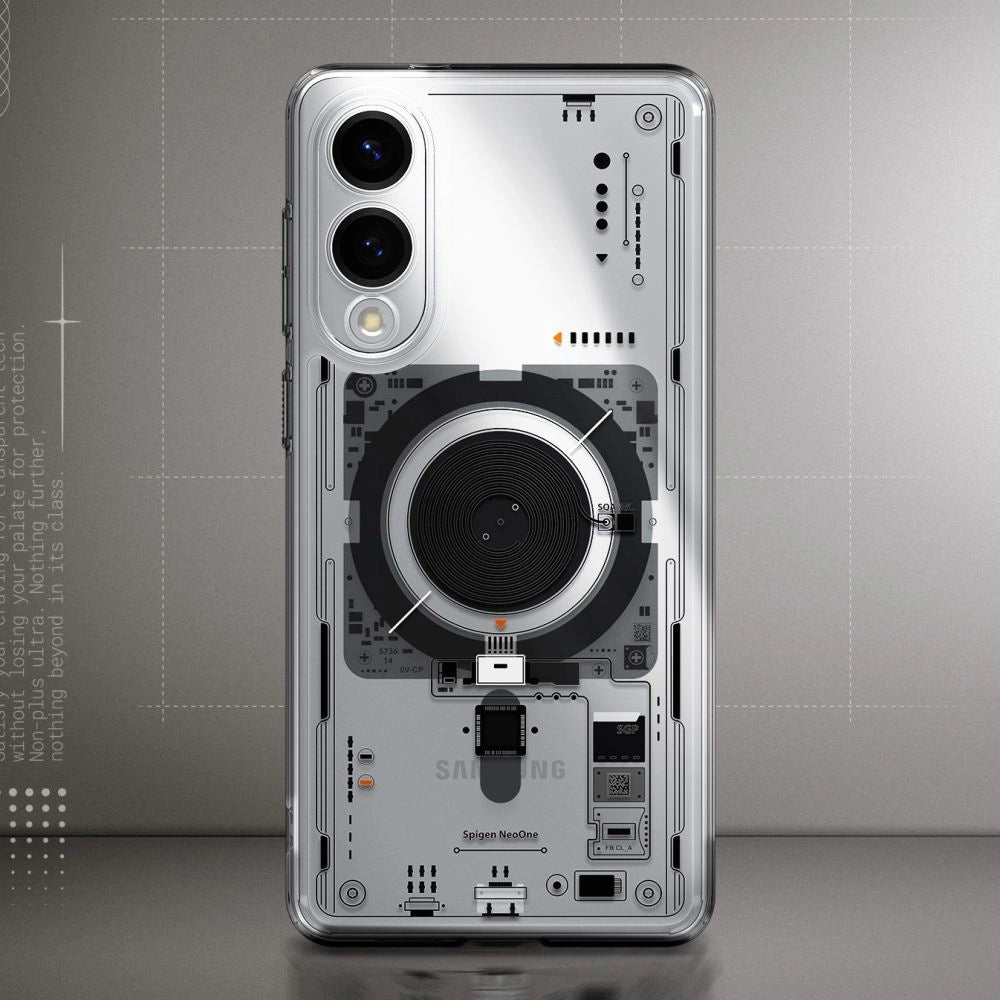 Spigen Ultra Hybrid Mag Case with MagSafe for Samsung Galaxy S25 Edge with Print - Transparent_7