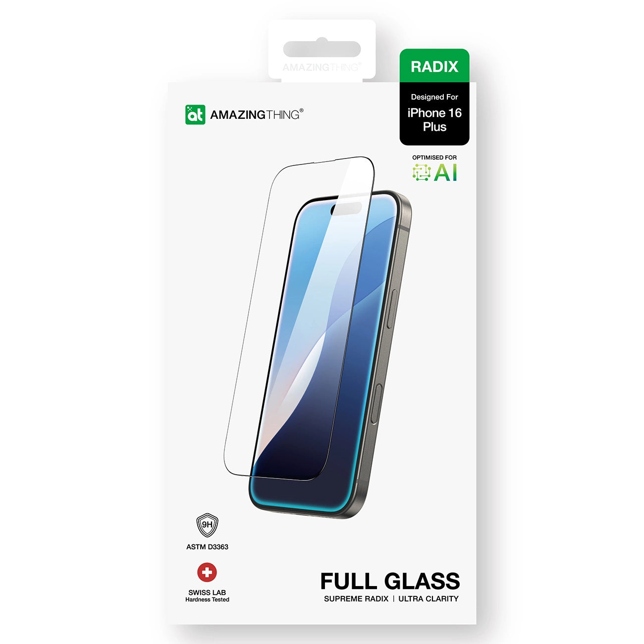 AmazingThing Radix Full Glass tempered glass for iPhone 16 Plus_10