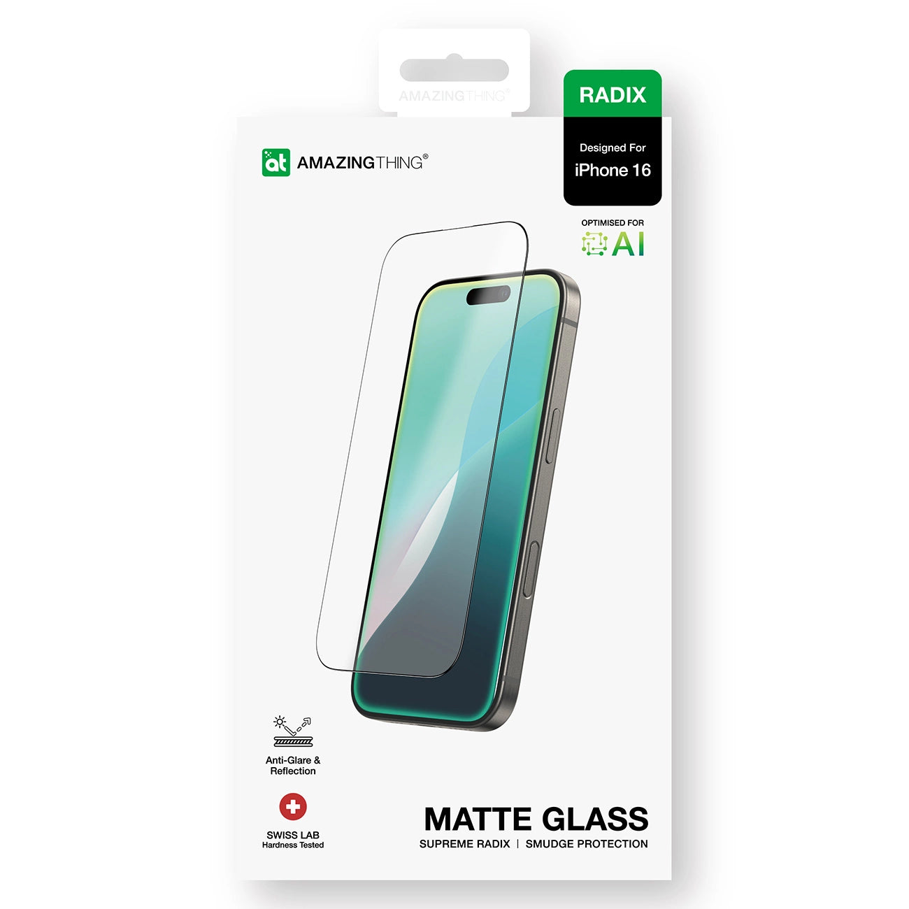 AmazingThing Radix Matte Glass tempered glass for iPhone 16_10